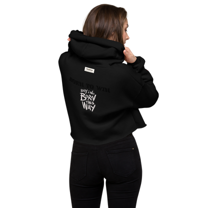 Born To Win - Women Crop Hoodie