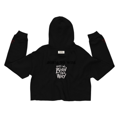 Born To Win - Women Crop Hoodie